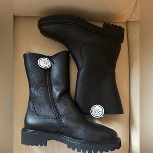 Paul Green Leather Genuine Shearling Merino Wool Boots. Size 9. $575